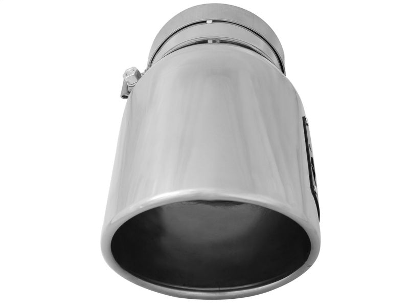 AFE 49T50702-P12 Exhaust Tip Bolt On Black 5in Inlet x 7in Outlet x 12in - Rig