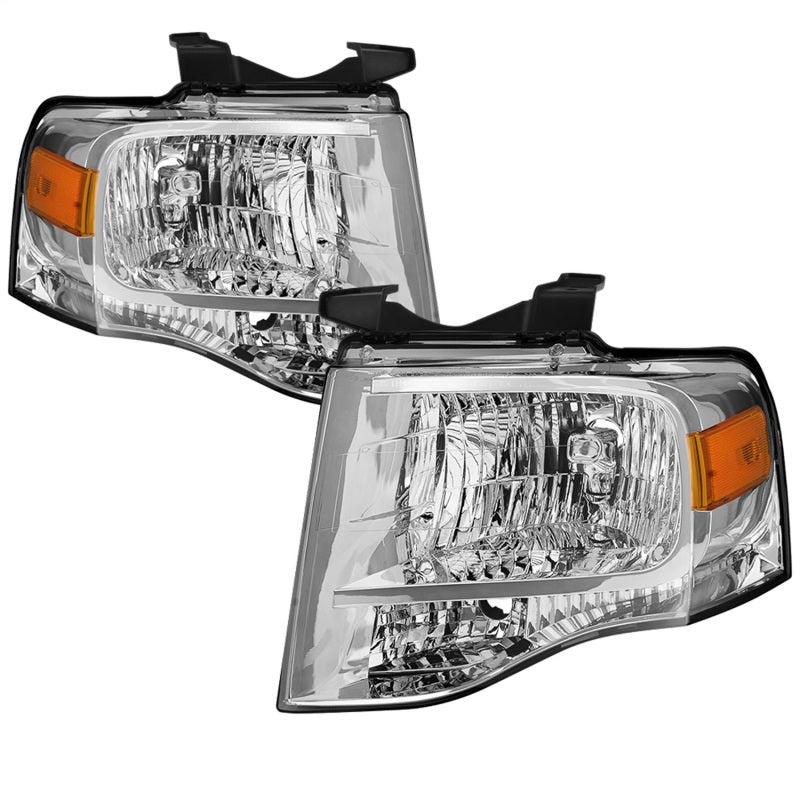 xTune 9042409 07-14 fits Ford Expedition OEM Style Headlights -Chrome (HD-JH-FE