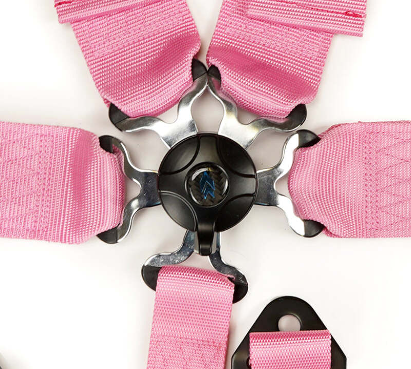 NRG SBH-B6PCPK 5PT 3in. Seat Belt Harness / Cam Lock - Pink
