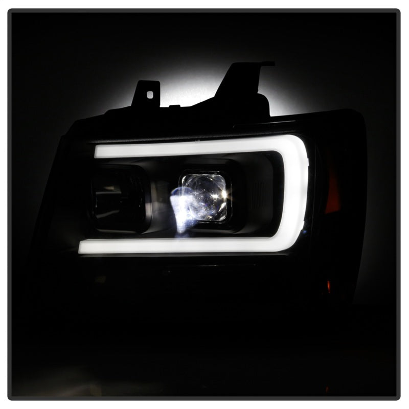 Spyder 5087515 fits Chevy 07-14 Suburban 1500/2500 Tahoe 07-14 LED Headlights B