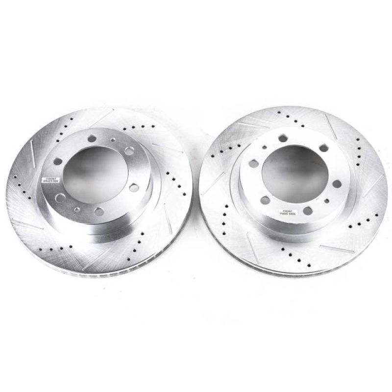 PowerStop fits Toyota 03-09 4Runner Front Evolution Drilled & Slotted Rotors -