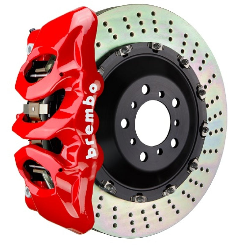 Brembo 1T1.9513A2 Brembo 25+ fits BMW X3 30 xDrive/BMW X3 M50 xDrive Fr GT BBK 6 Piston Cast 405x34 2pc Rotor Drilled - Red