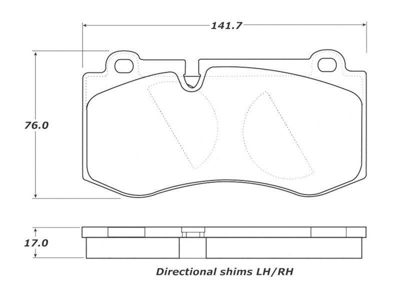 Stoptech 308.1223 Street Touring Brake Pads