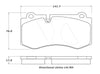 StopTech 308.1223 Street Touring Brake Pads