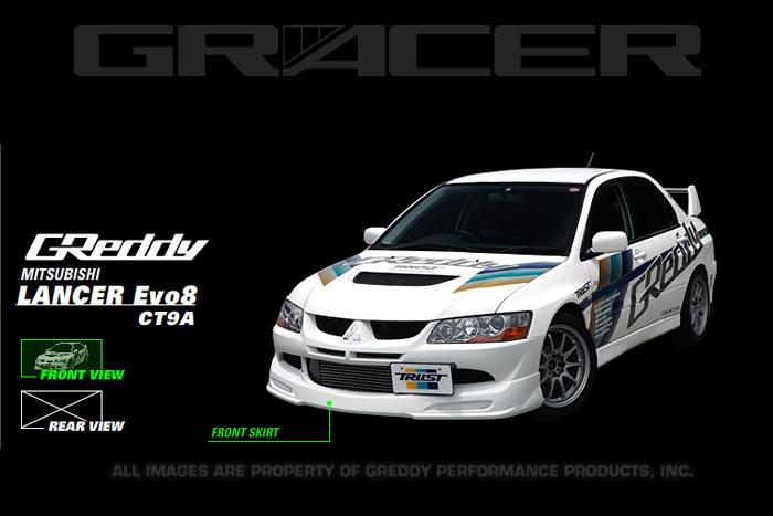 GReddy 17030013 03-05 fits Mitsubishi Evolution VIII Urethane Front Lip Spoiler