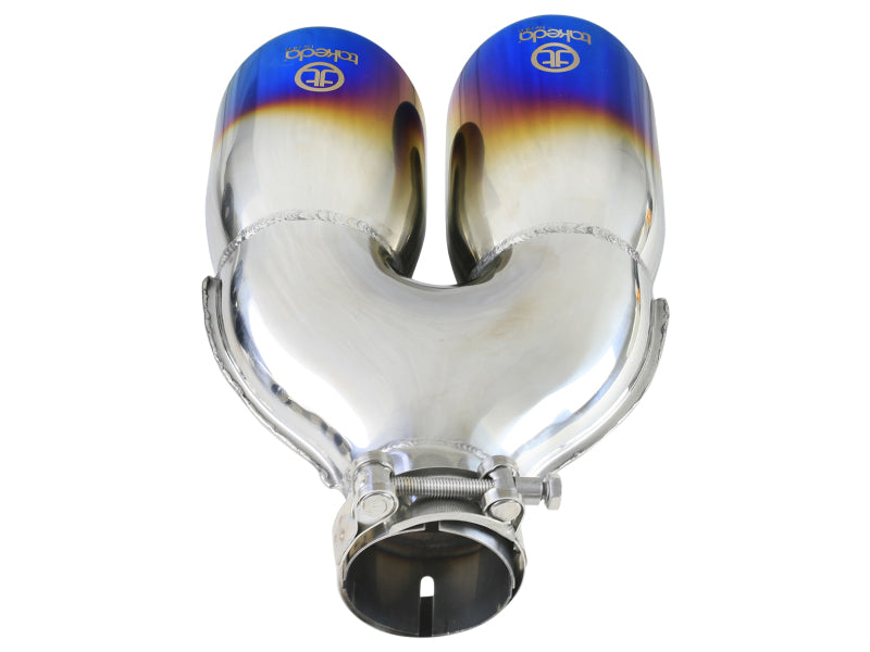 AFE 49T25484-L121 2.5in 304 Stainless Steel Clamp-on Exhaust Tip Passenger Sid