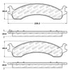 Stoptech 309.0821 Sport Brake Pads w/Shims and Hardware - Rear
