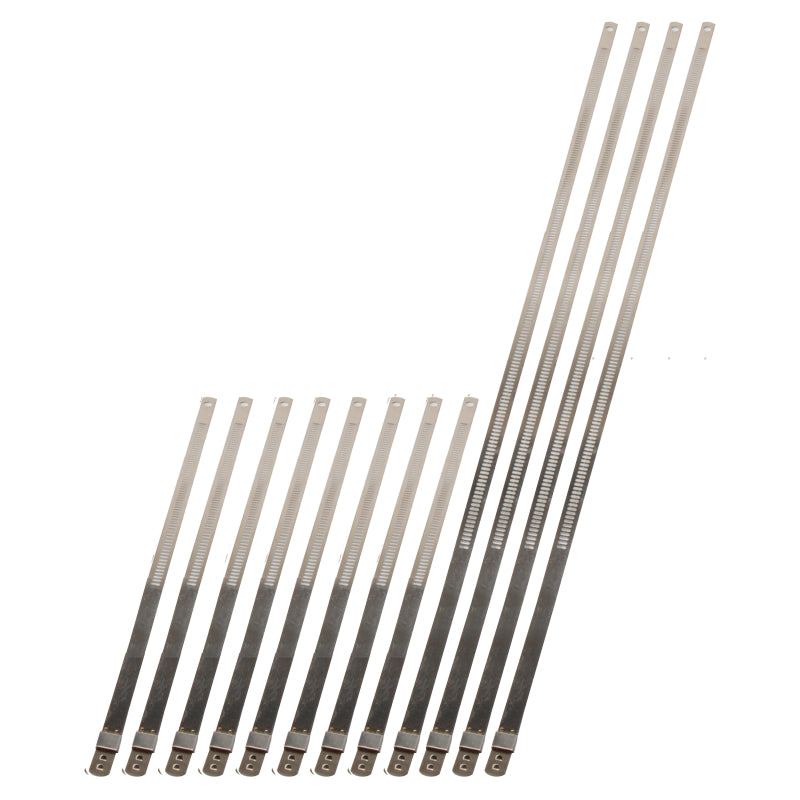 DEI 10216 Stainless Steel Positive Locking Tie Eight 1/4in (7mm) x 9in and Four