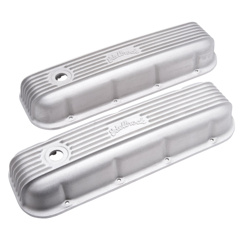 Edelbrock 41859 Valve Cover Classic Series fits Chevrolet 1965 and Later 396-502 V8 Satin