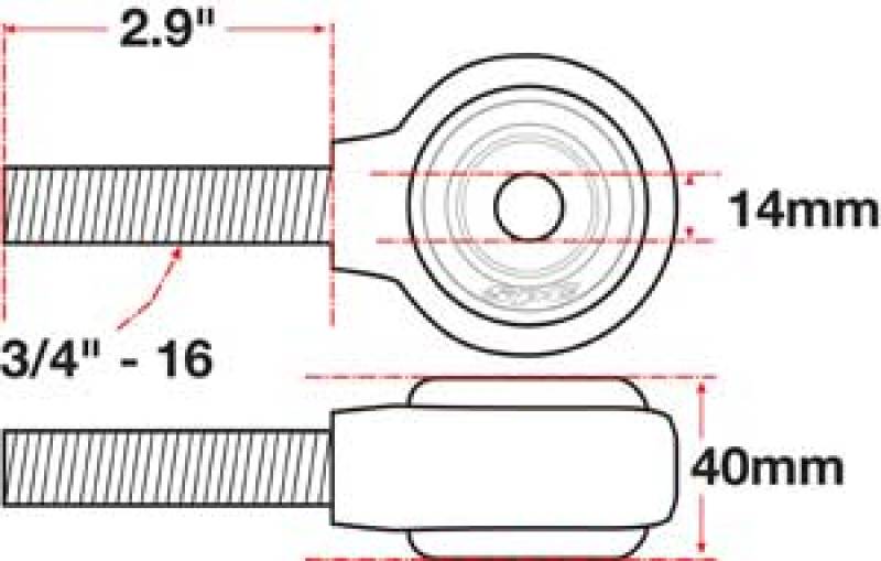 SPC Performance 15785 XAXIS Rod End Ball Joint
