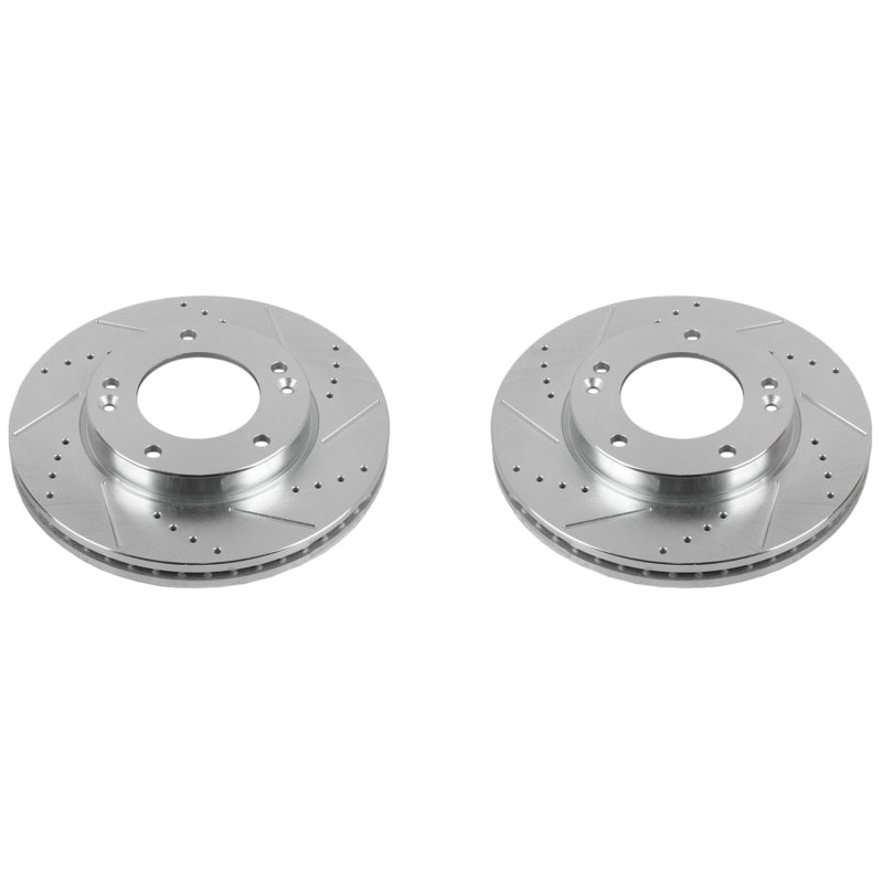 PowerStop fits Kia 07-09 Sorento Front Evolution Drilled & Slotted Rotors - Pair