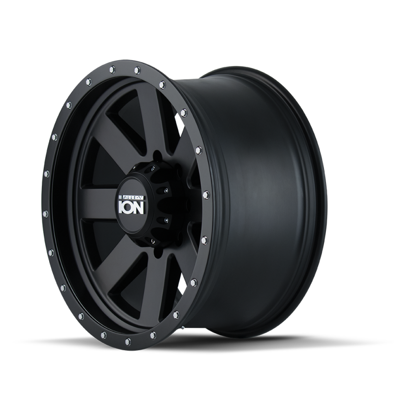 ION 134-8185MB Type 134 18x10 / 5x139.7 BP / -19mm Offset / 108mm Hub Matte Black/Black Beadlock Wheel