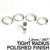 Ticon 109-07601-2014 Industries 3.0in 1.14D Tight Radius 1.2mm/.047in Wall Polished Titanium Pie Cuts - 5pk