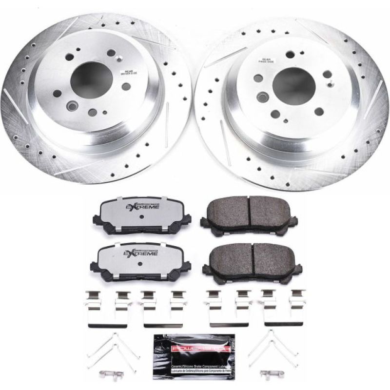 PowerStop K7727-36 16-19 fits Honda Pilot Rear Z36 Truck & Tow Brake Kit