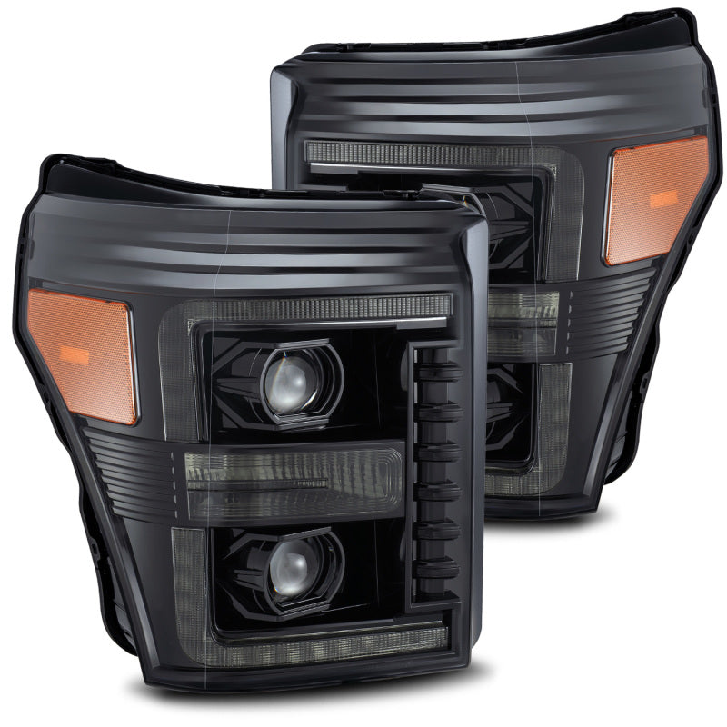 AlphaRex 880143 fits Ford 11-16 F-350 SD LUXX LED Proj Headlights Plank Style A