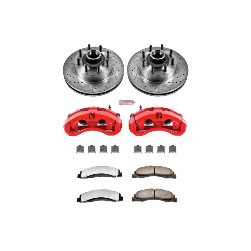 Power Stop KC4716-36 08-14 fits Ford E-150 Front Z36 Truck & Tow Kit w/Cals