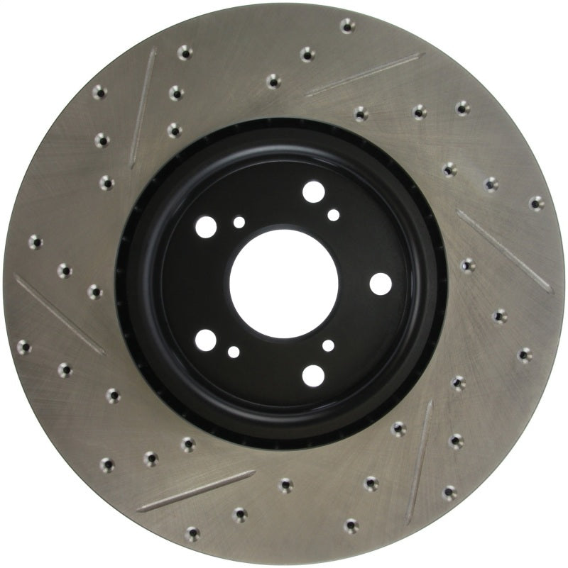 Stoptech 127.40062L 04-08 fits Acura TL (Brembo Caliber) SportStop Slotted & Drilled Left Front Rotor