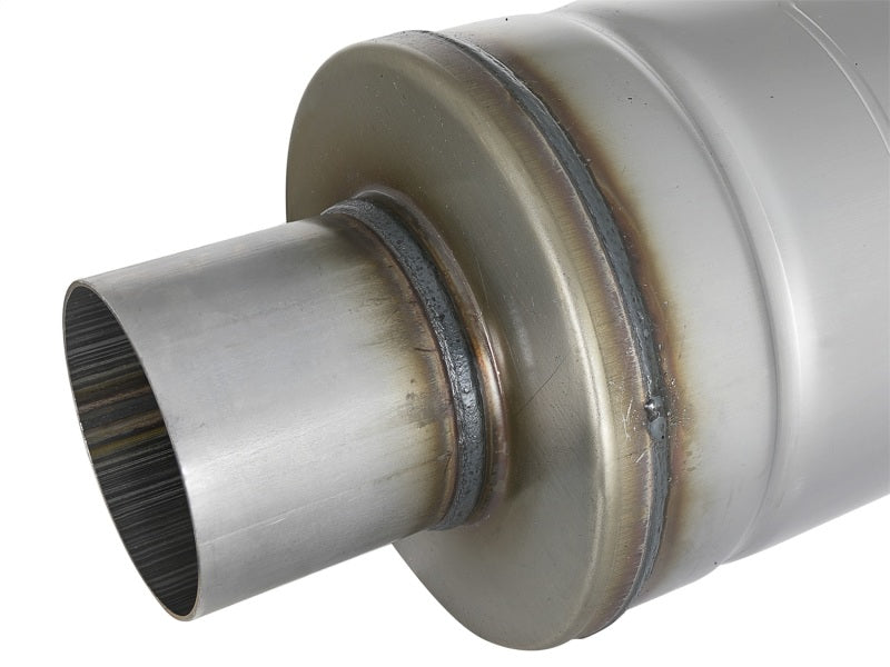 AFE 49M00012 orce-Xp 409 SS Muffler 3in Center/Center 14in L x 6in Dia - Round