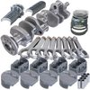 Eagle 12011060 fits Chevy 350 3.750in Crank 6.000in H-Beam -5cc Flat Top 4.060in Pistons Rotating Assembly