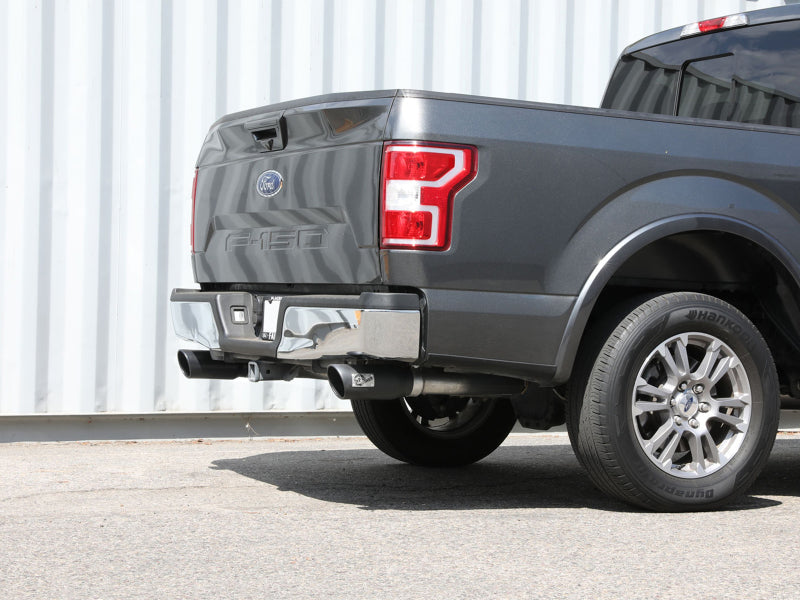 AFE 49-33130-B Series 3in 304SS Cat-Back w/ Black Tips 15-20 fits Ford F-150 V
