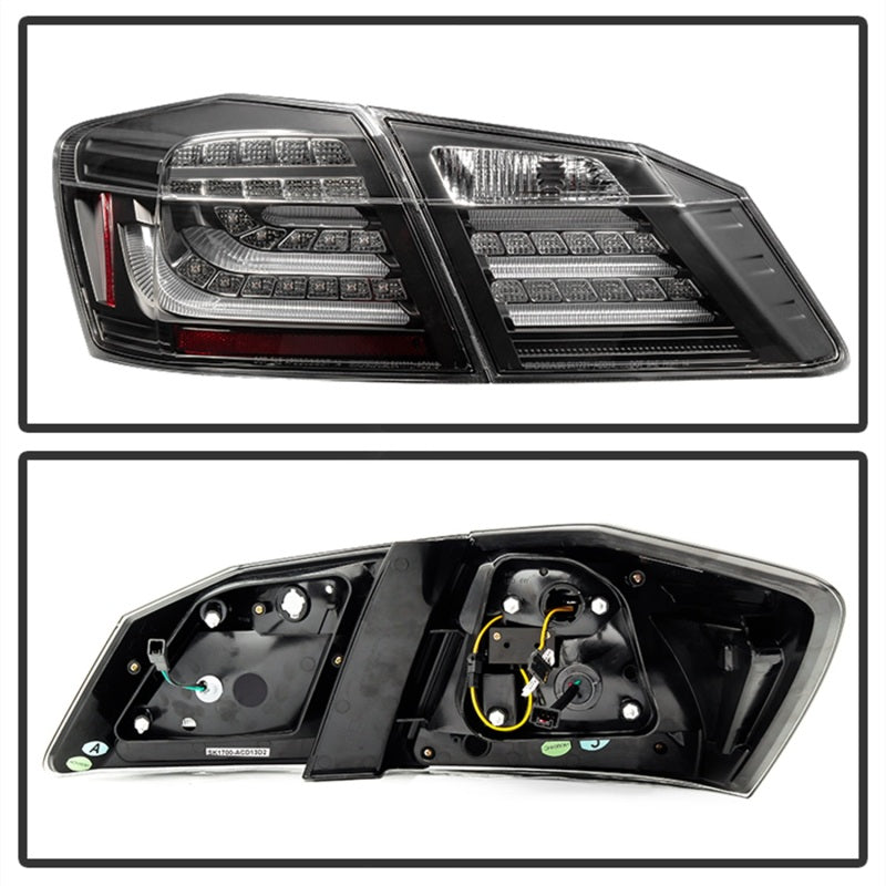Spyder 5082053 fits Honda 13-20 Accord 2015 4DR LED Tail Lights - Black ALT-YD-