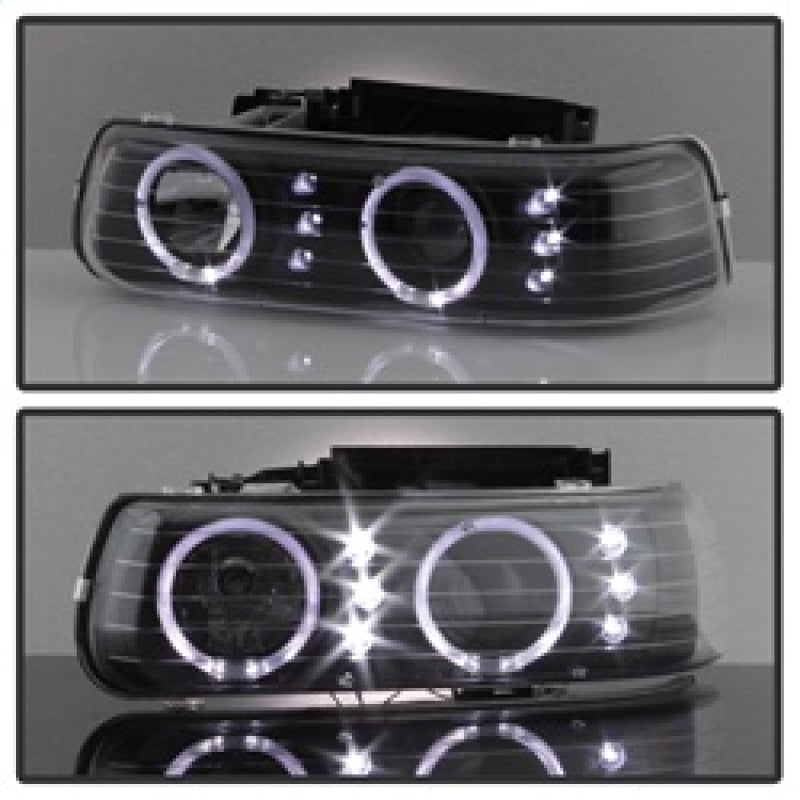 xTune 9036781 fits Chevy Silverado 1500/2500 99-02 Bumper Projector Headlights