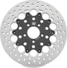 Twin Power 666827 08-Up FLH FLT Rear 11.8 Floating Rotor W/Holes Black