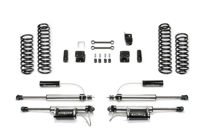 Fabtech K4084DL fits Jeep 07-18 JK 4WD 4-Door 3in Sport System w/DL 2.25 Resi Shocks