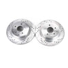 PowerStop fits Infiniti 08-12 EX35 Rear Evolution Drilled & Slotted Rotors -