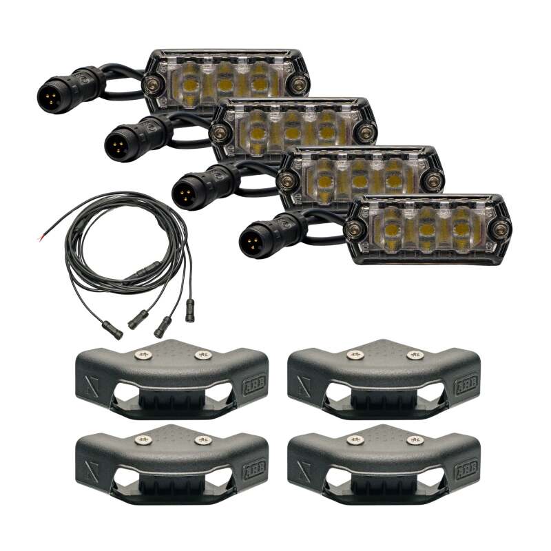 Nacho Offroad Technology V5AR2 Nacho Lighting Nano ARB Base Rack Light Kit (4 Pack)