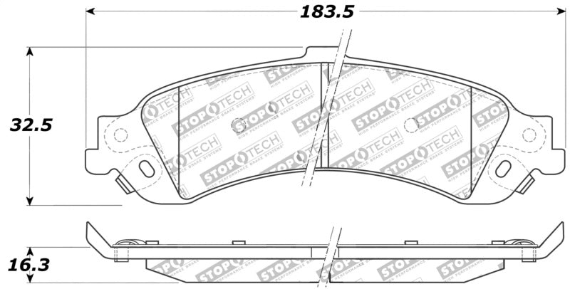 Stoptech 309.0834 Performance Brake Pads