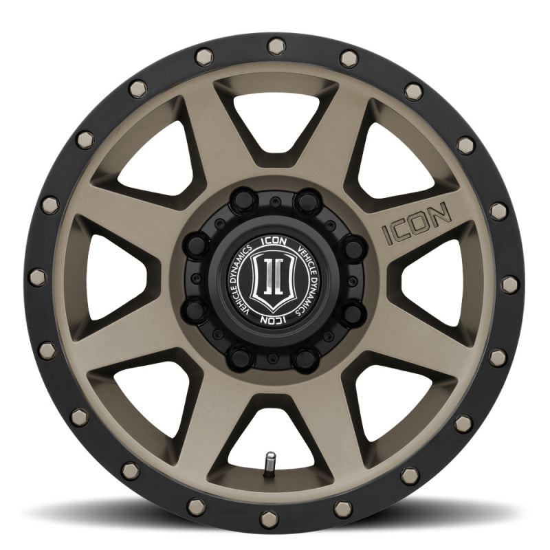 ICON 1817858150TT Rebound 17x8.5 8x170 6mm Offset 5in BS 125mm Bore Titanium Wheel