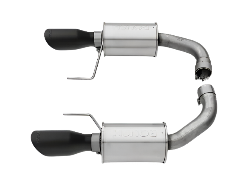 Roush 421834-BLK 15-17 fits Mustang GT Black Tip Axle Back Exhaust
