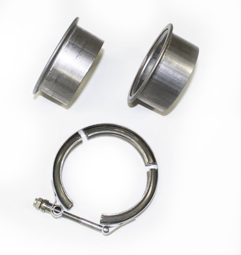 JBA VB30 3in Stainless Steel V-Band Clamp & Flanges