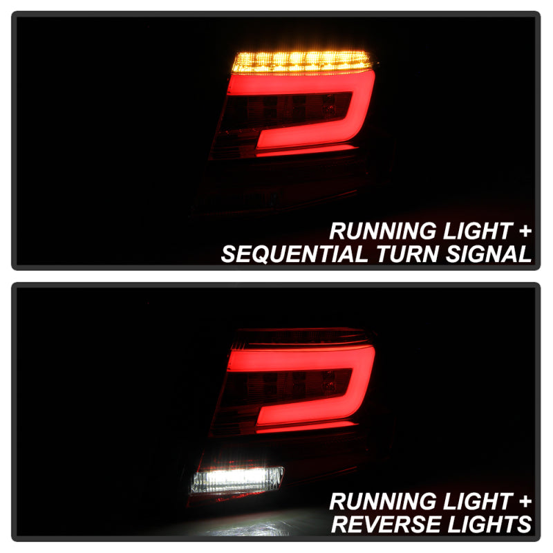 Spyder 5087973 fits Subaru 08-11 Impreza WRX 4DR LED Tail Lights - Red Clear AL