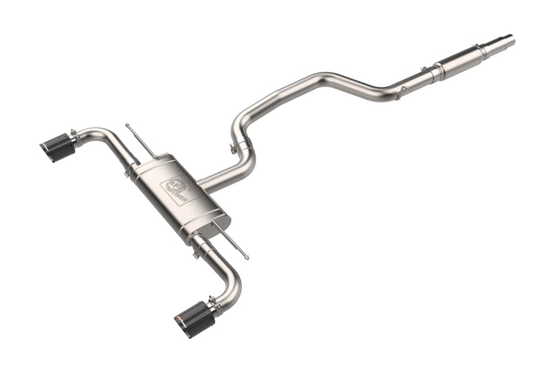 aFe 49-36454-C 22-24 Volkswagen GTI MACH Force-Xp 3 to 2-1/2 IN Stainless Steel Cat-Back Exhaust w/Carbon Tips