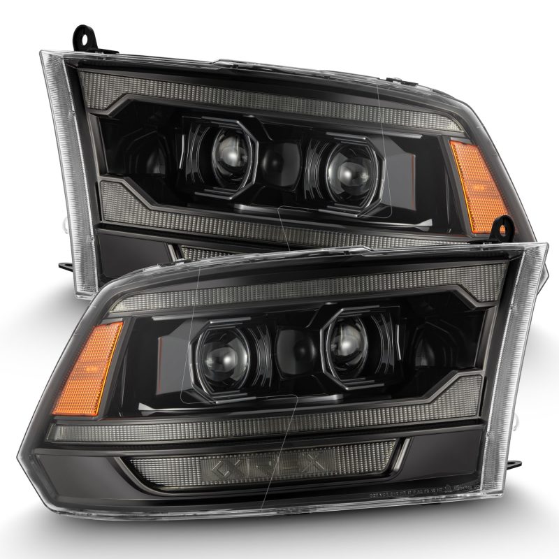 AlphaRex 880563 RAM 1500 PRO-Series Proj Headlights Alpha-Black w/Sequential Si