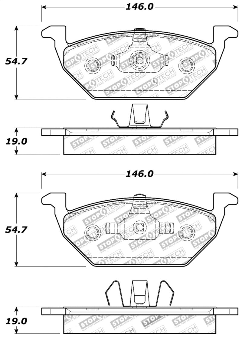 Stoptech 309.0768 Performance Brake Pads