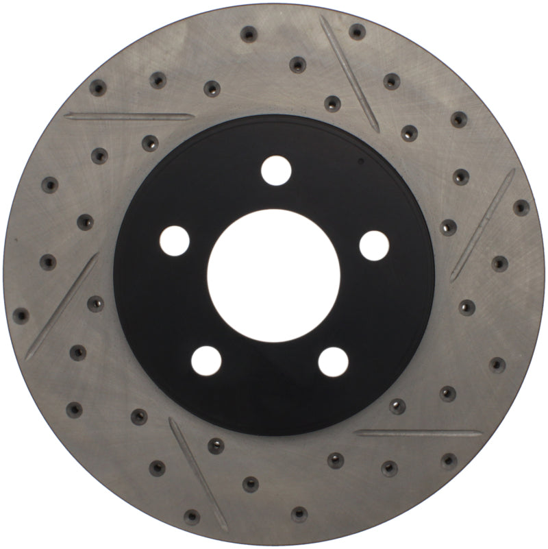 Stoptech 127.61072L 03-09 Lincoln Town Car / 03-09 Mercury Grand Marquis Front Left Slotted & Drilled Rotor