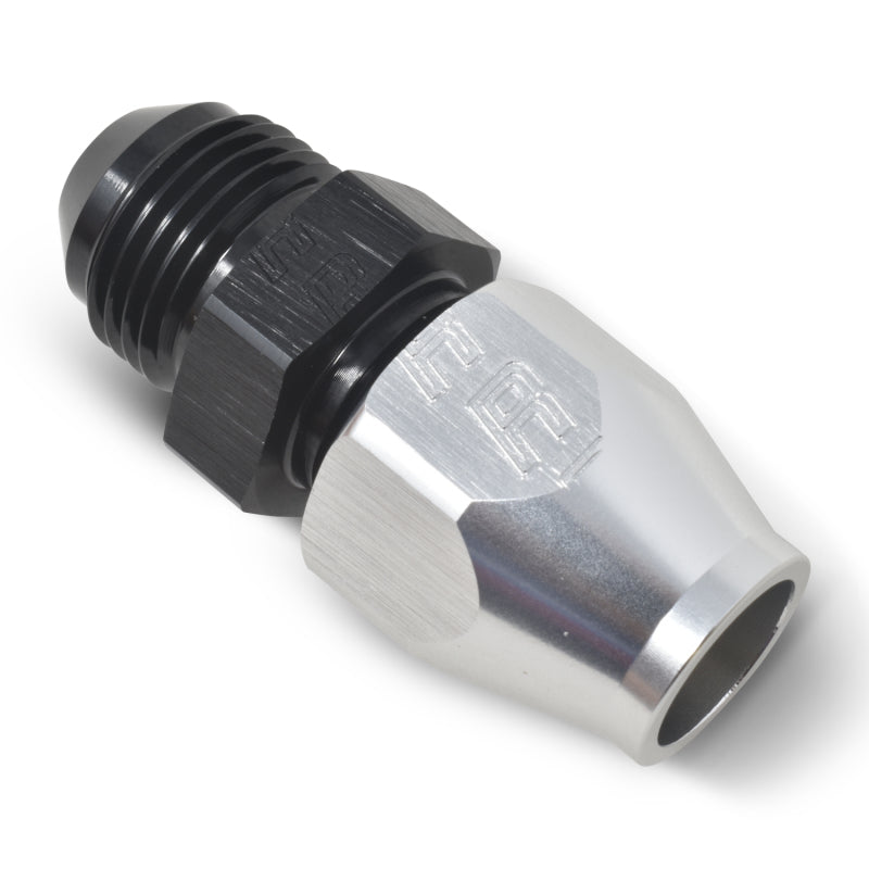 Russell 639233 Performance Black/Silver -8 AN Male 37 Degree to 1/2in Aluminum Tube