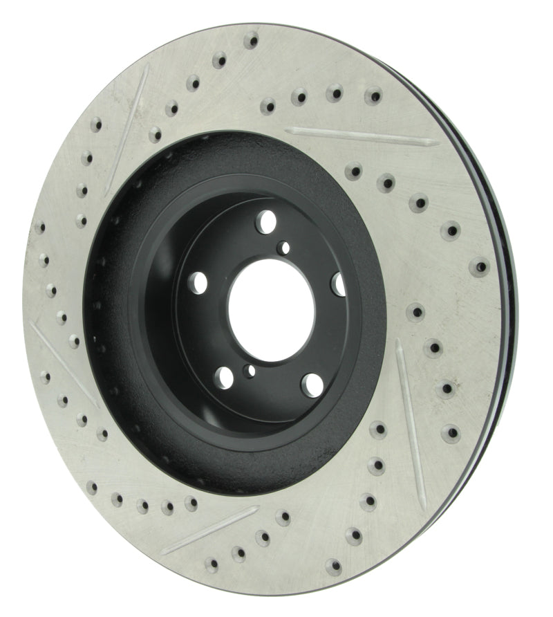 Stoptech 127.47018L 02-10 fits Subaru WRX Slotted & Drilled Left Front Rotor (exc. STi)