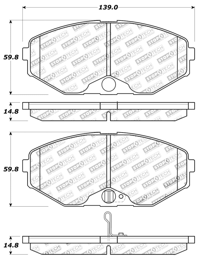Stoptech 309.0587 Performance Brake Pads