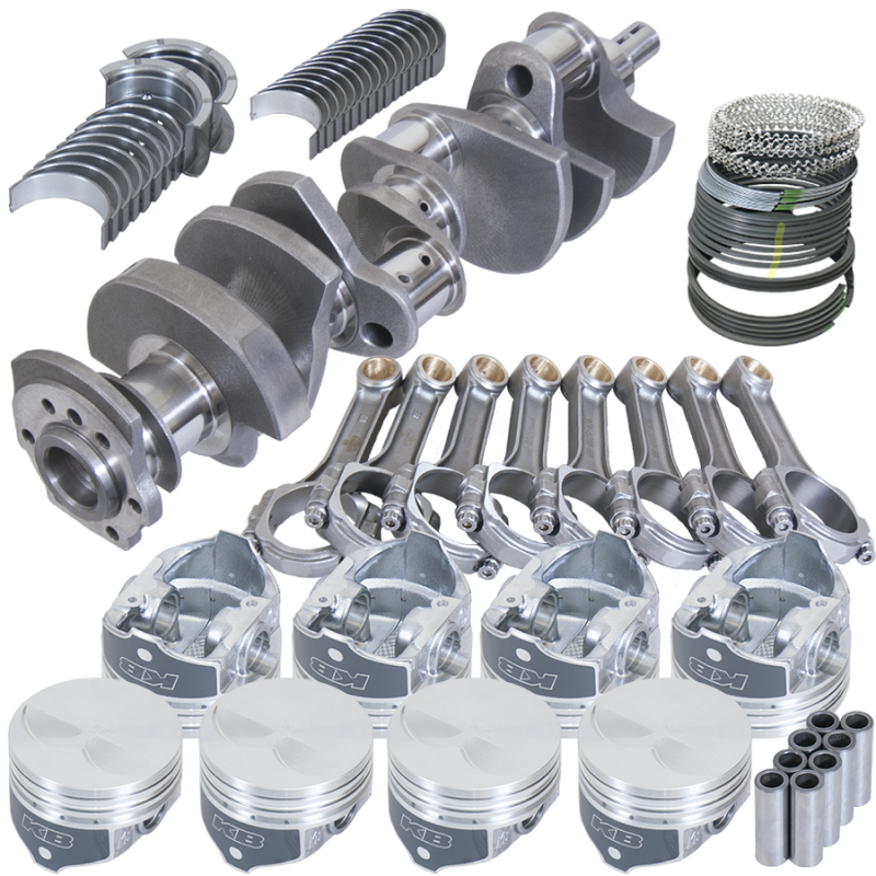 Eagle 13202000 fits Chevy 350 3.480in Crank 5.700in I-Beam Rods -7cc Flat Top 4.000in Pistons Rotating Assembly