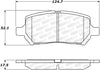 Stoptech 305.0956 Street Select Brake Pads