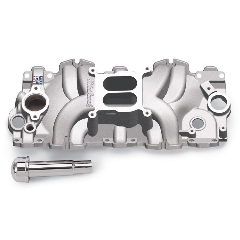 Edelbrock 7159 Intake Manifold Single Quad Perf RPM BBC 409 Inwin Lg Port As-Cast
