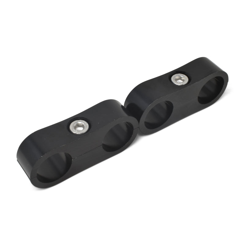 Russell 654323 Hose Separator For -10 Braided Hose - Black Anodize (2 Pack)