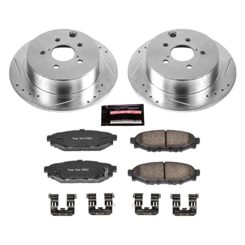 PowerStop K6107 fits Subaru 16-18 Crosstrek Rear Z23 Evolution Sport Brake Kit