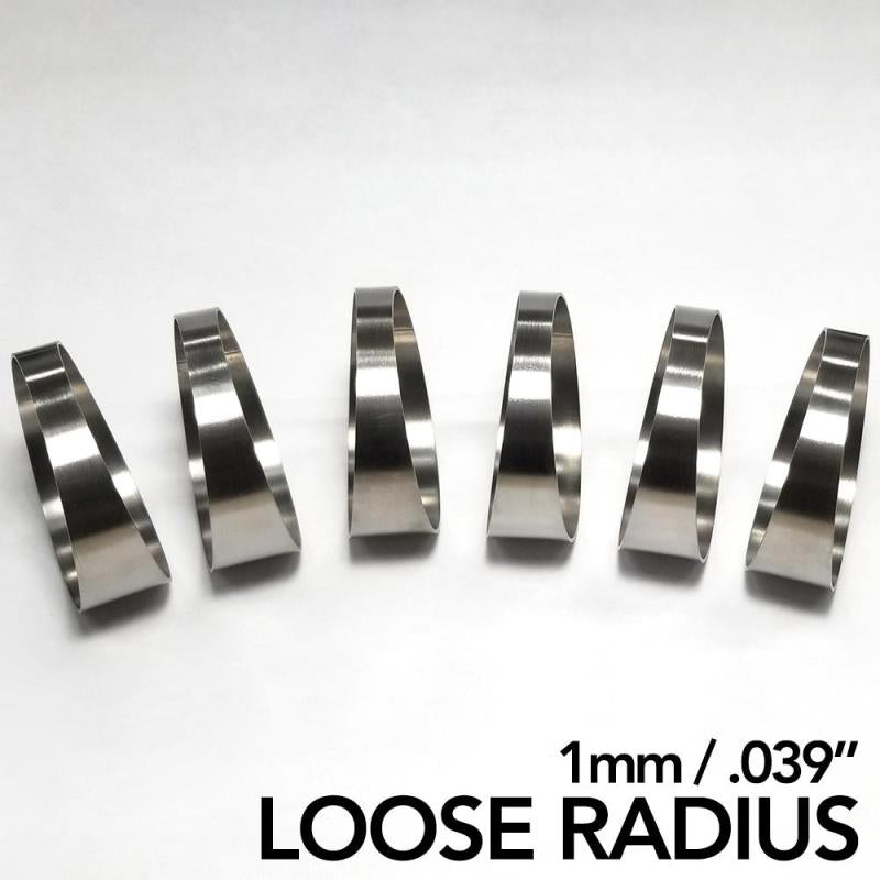 Ticon 109-03802-0003 Industries 1.5in 7.5 Degree 2.25in CLR Loose Radius 1mm Wall Titanium Pie Cuts - 6pk