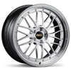 BBS LM474DSPK-BKBD fits LM 21x12 5x130 ET64 CB71.6 Diamond Silver Wheel w/ Diamond Cut Machined Lip