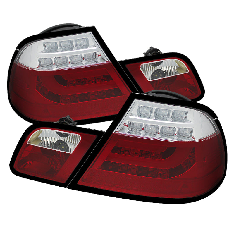 Spyder 5073822 fits BMW 00-03 E46 2Dr Coupe Light Bar LED Tail Lights Red Clear